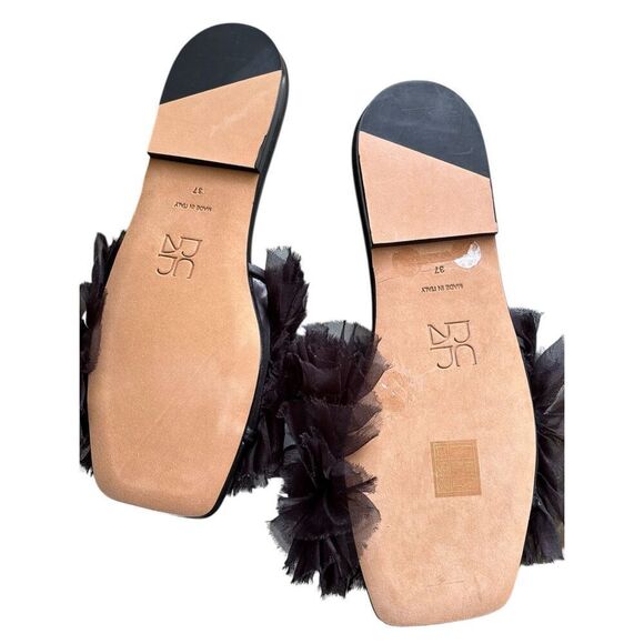 Ulla Johnson Helia Slide in Black New With Box Size 37 - Picture 5 of 8